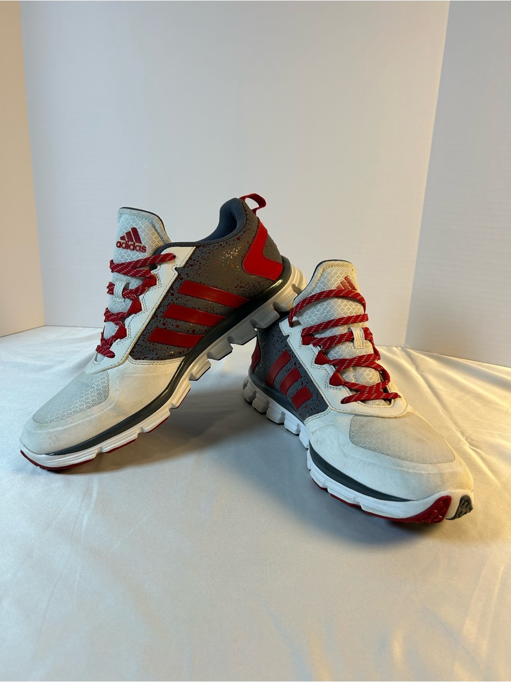 adidas MI Men’s Athletic Running Jogging Shoes‎ Red White Gray Size 11.5
